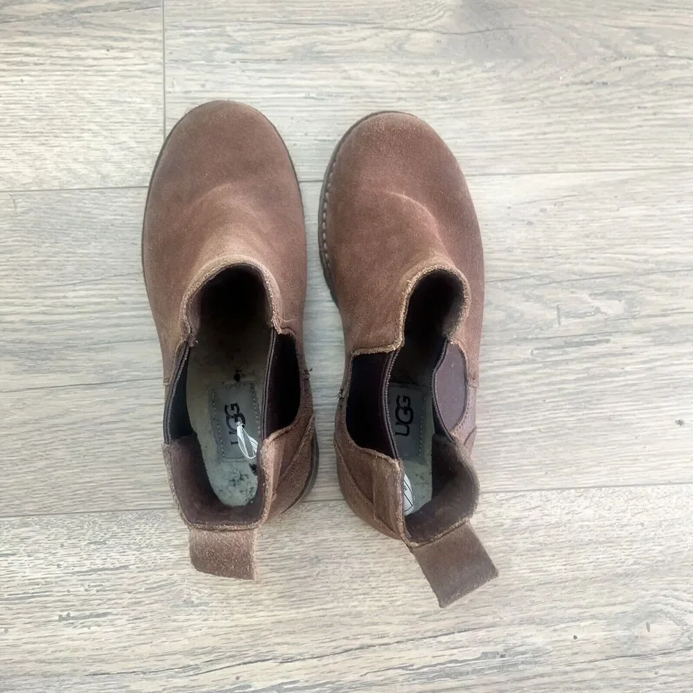 UGG Kids Brown Suede Chelsea Boots